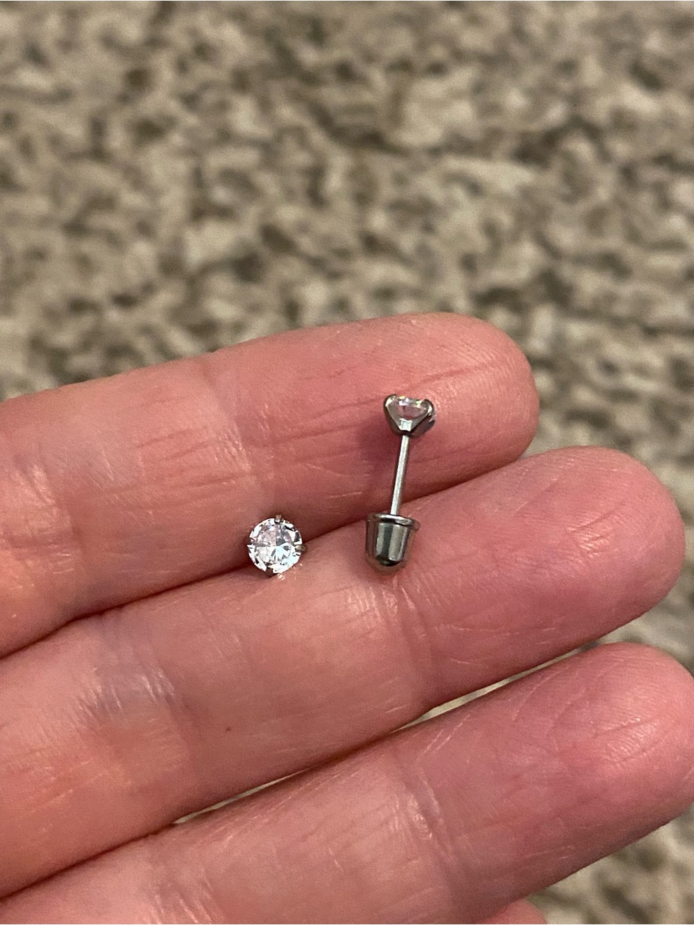 Silver Clear CZ Stud Earrings - Classic Sparkle